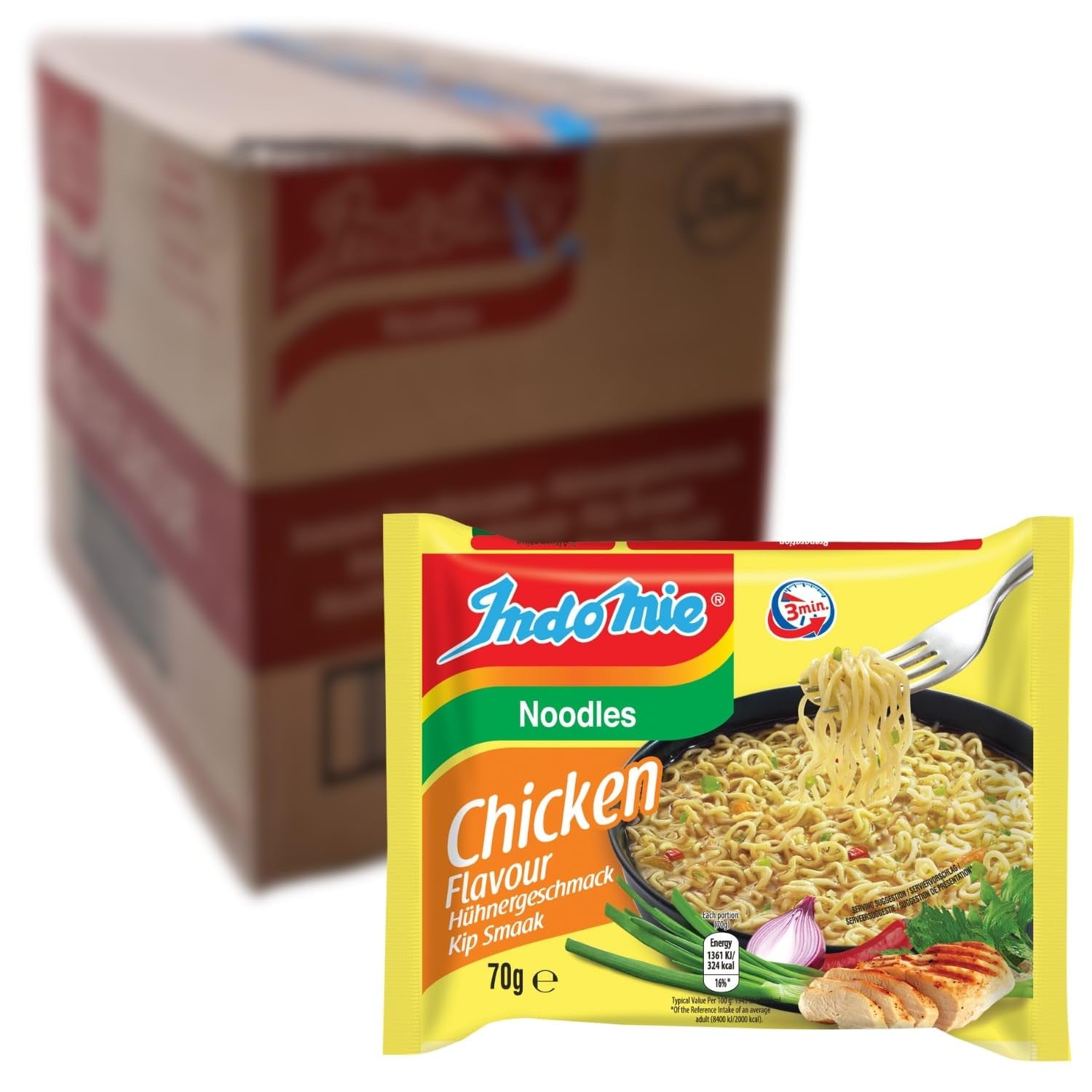 INDOMIE - Makaron błyskawiczny Mi Goreng - Opakowanie zbiorcze (40 x 80g)