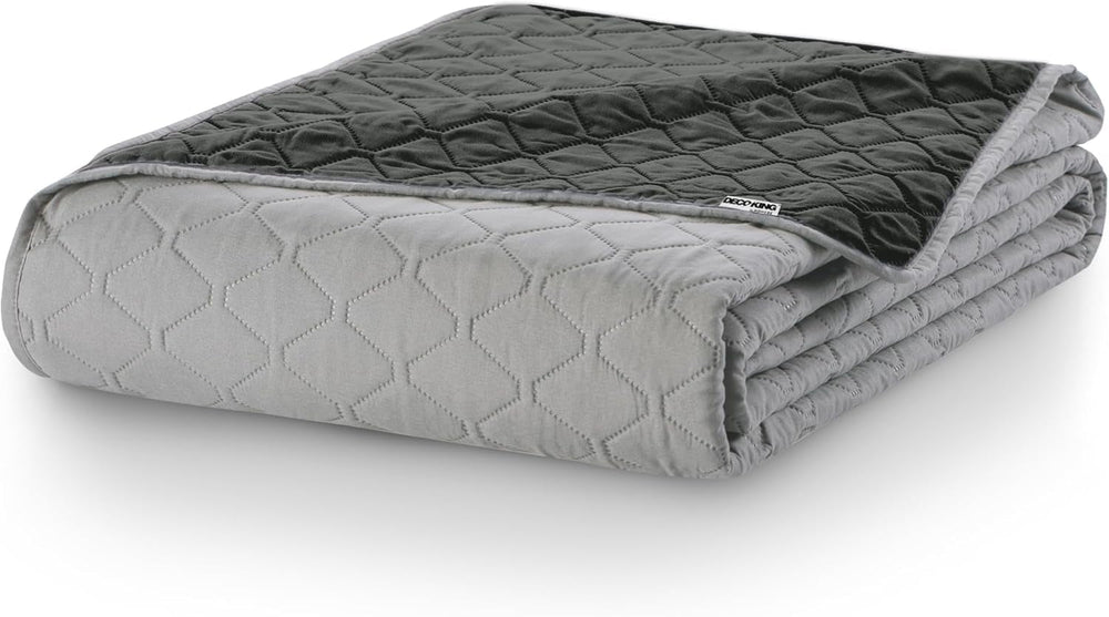 Narzuta Decoking 200 X 220 cm Grafit Antracyt Srebrnoszary Dwustronna narzuta łatwa w utrzymaniu Axel Łóżka i koce Besuche den DecoKing-Store