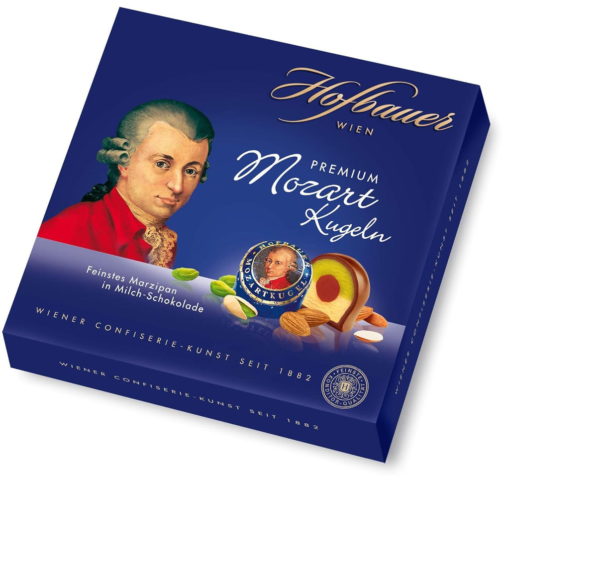 Hofbauer Vienna, Mozartkugeln 200 g, czekolada mleczna