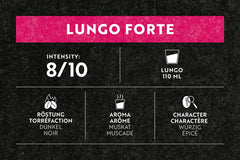 Café Royal Lungo Forte 36 Kapseln für Nespresso Kaffee Maschine - 8/10 Intensität - UTZ-zertifiziert Kaffeekapseln aus Aluminium (Packung mit 2)