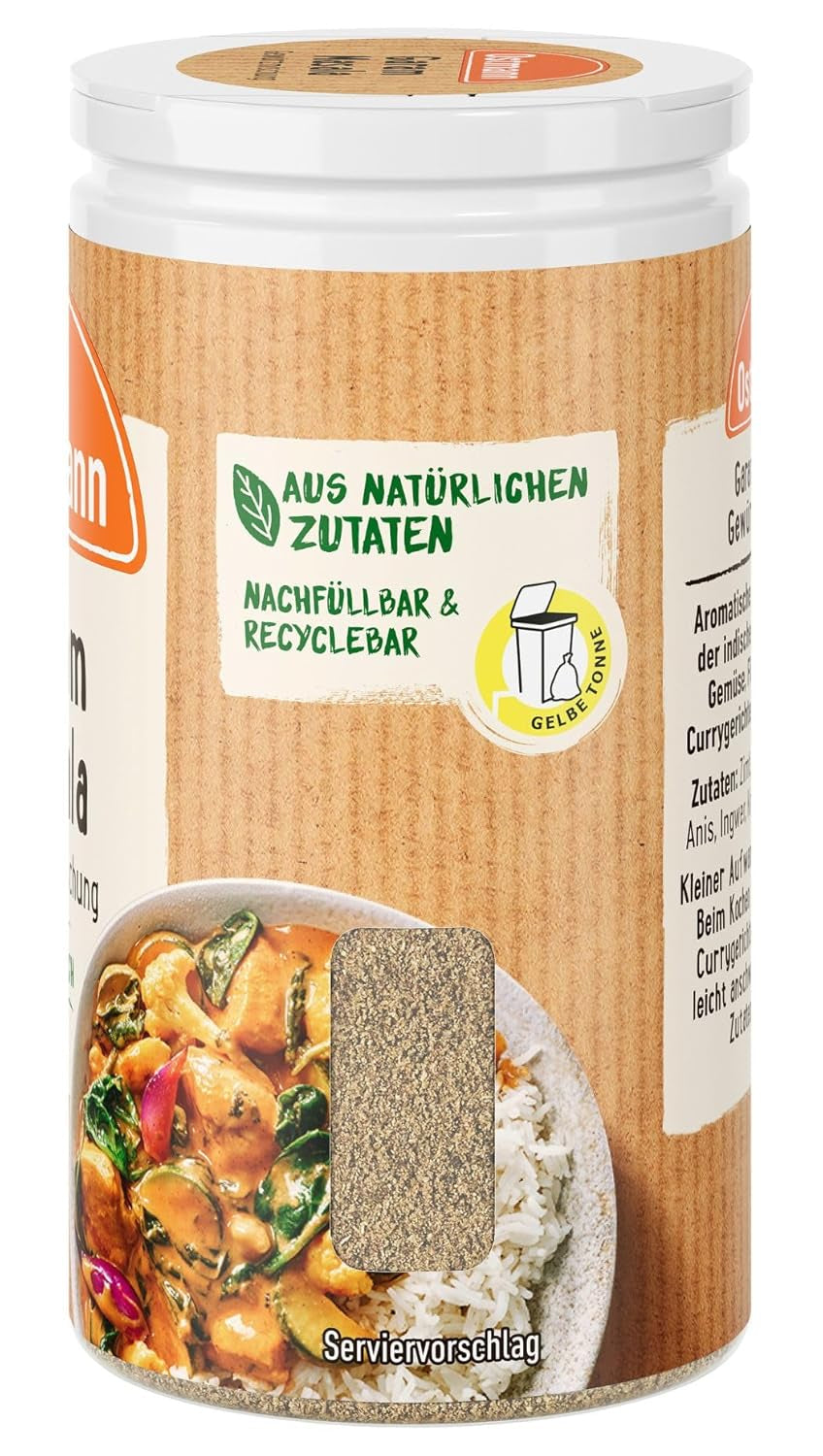 Ostmann Gewürze - Garam Masala Gewürzmischung | Nachfüllbare i nadające się do recyklingu Verpackung | 30 g w der Streudose