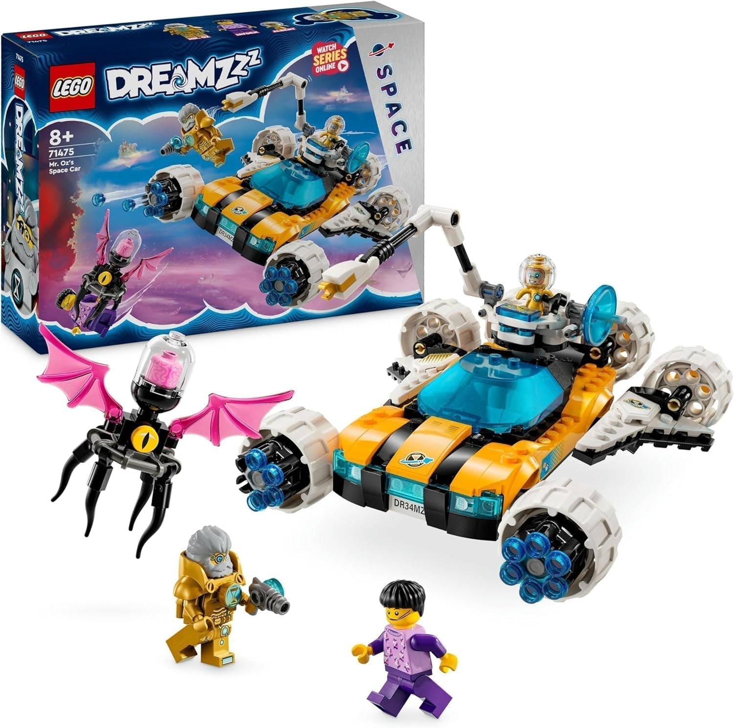 LEGO Dreamzzz Zestaw 2 w 1 Space Buggy Pana Oza — zabawkowy samochód lub prom kosmiczny Zawiera minifigurki Pana Oza, Alberta i Jaydena oraz kosmiczny prezent dla dzieci w wieku powyżej 8 lat 71475 Zestawy do budowania Besuche den LEGO-Store Single