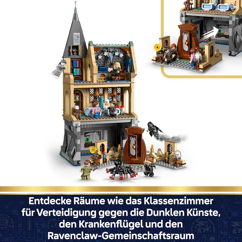 LEGO Harry Potter Schloss Hogwart: Krankenflügel - zestaw do samodzielnego montażu z 7 minifigurkami - Modellbau mit Hermine und Ron Figuran - Kreatives Geschenk für Mädchen, Jungen und Fans ab 9 Jahren - 76463