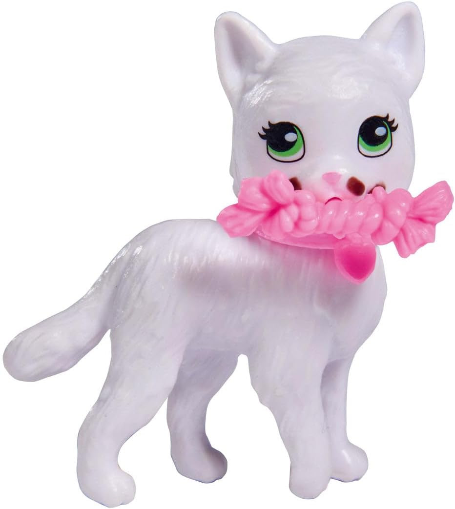 Simba 105733489 - Steffi Love Kitty Love, Puppe in einem modischen Outfit mit süsser Katze mit Essen um den Mund, mit viel Zubehör