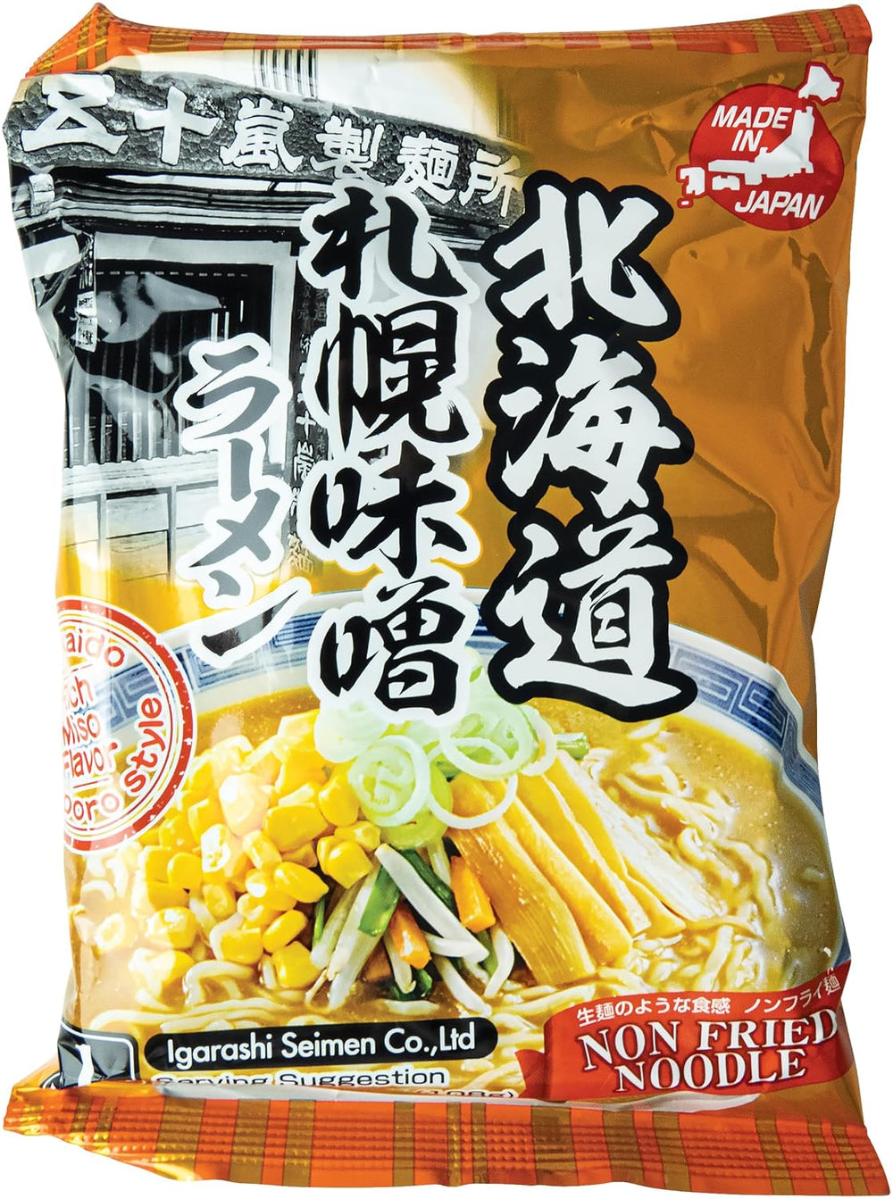Makaron, Ramen Instant z Sosem Miso (Sapporo Miso Ramen) - 1 x 108 g