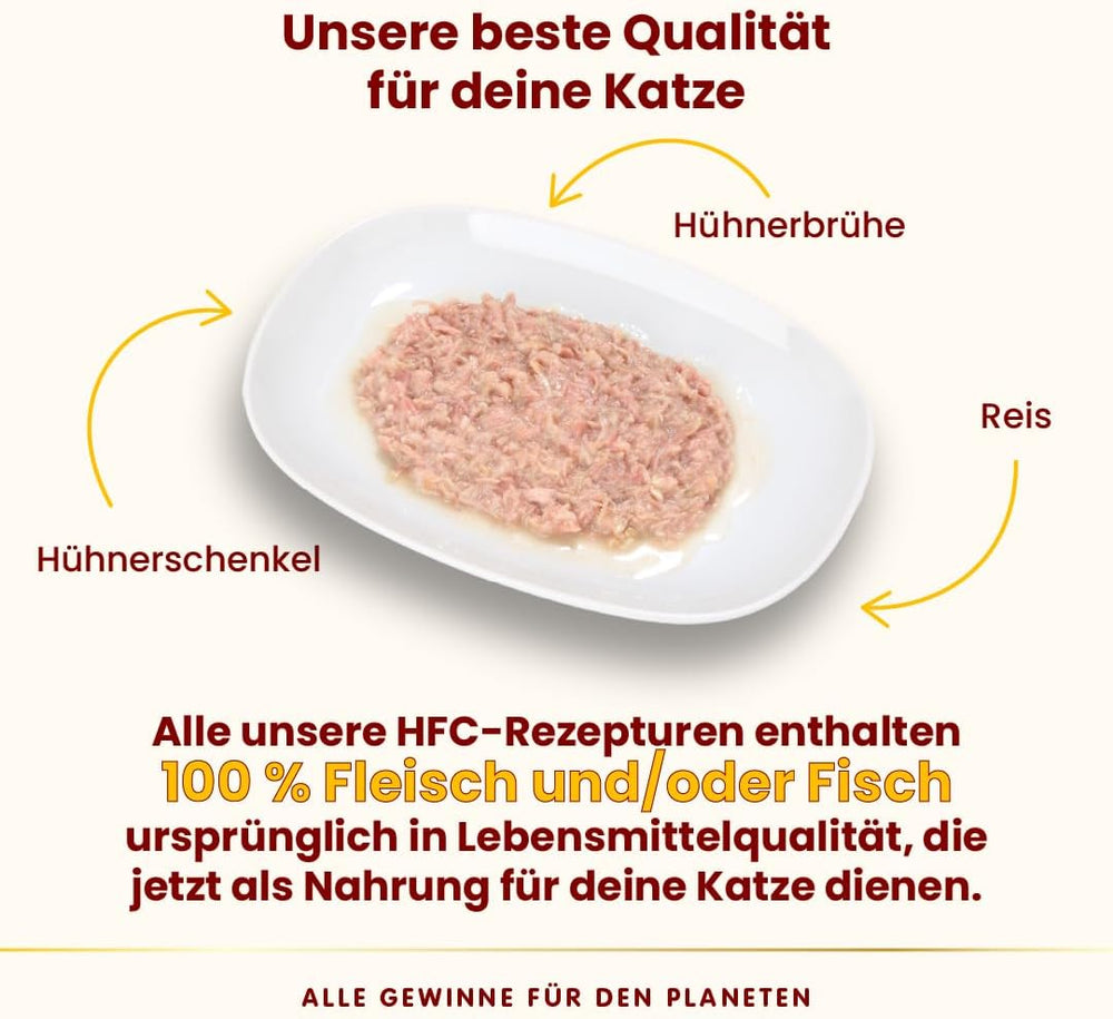 Almo Nature HFC Hrană umedă naturală pentru pisici - Rețete asortate cu pui - 6 x 70g