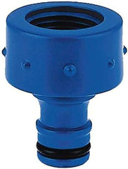 Cuplaj rapid Tatay Top Line pentru furtunuri de 9 mm, mufă universală, instalare ușoară, protecție solară, albastru