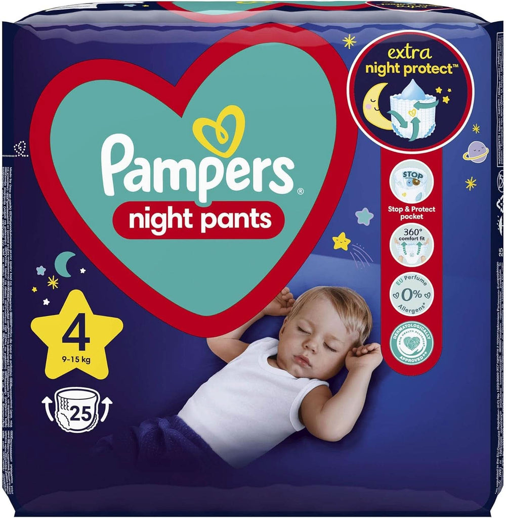 Pampers Scutece Night Pants, marimea 4 Mama si Copilul Naty Shop