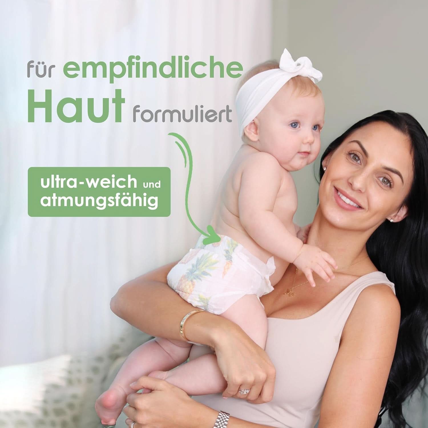 Organiczne pieluszki bambusowe Pureborn Eco, rozmiar noworodkowy (do 5 kg), ekologiczne, hipoalergiczne, ultramiękkie, ze wskaźnikiem wilgoci, z różnymi nadrukami Sklep dla Mamy i Dziecka Naty Shop