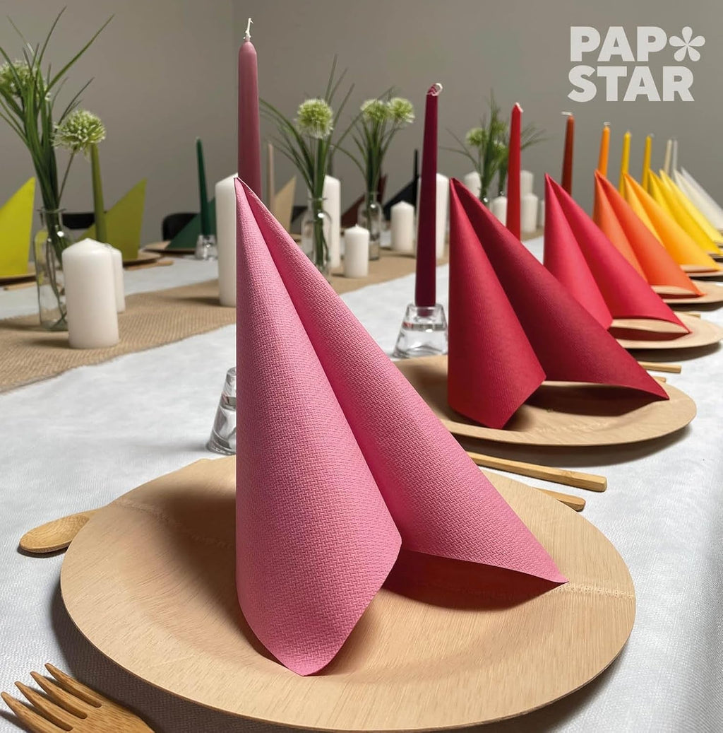 Papstar 11608 50 de șervețele "Royal Collection" 1/4 fold 40 X 40 cm, Bordeaux