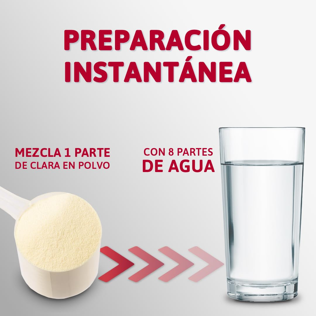 Eiweißpulver für Baiser (350 g) | Pasteurisiertes Eiklar | Getrocknetes Eiweiß | Bez laktozy Bez glutenu | W wiederverschließbarem Zip-Beutel