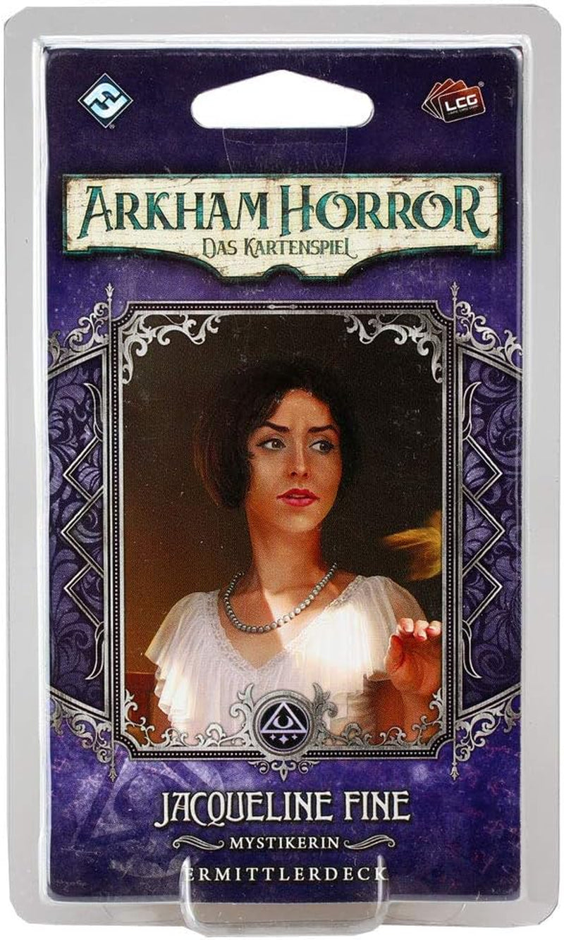 Gry o lotach fantasy, Horror w Arkham: LCG, Gra podstawowa, Gra ekspercka, Gra karciana, 1–4 graczy, Wiek 14+, 45+ minut, Niemiecki, Wielokolorowy, Kolorowy