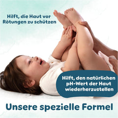 Șervețele umede Pampers Harmony Aqua pentru bebeluși, cutie, 1440 de șervețele (15 x 96), protecție delicată pentru pielea delicată cu 99% apă