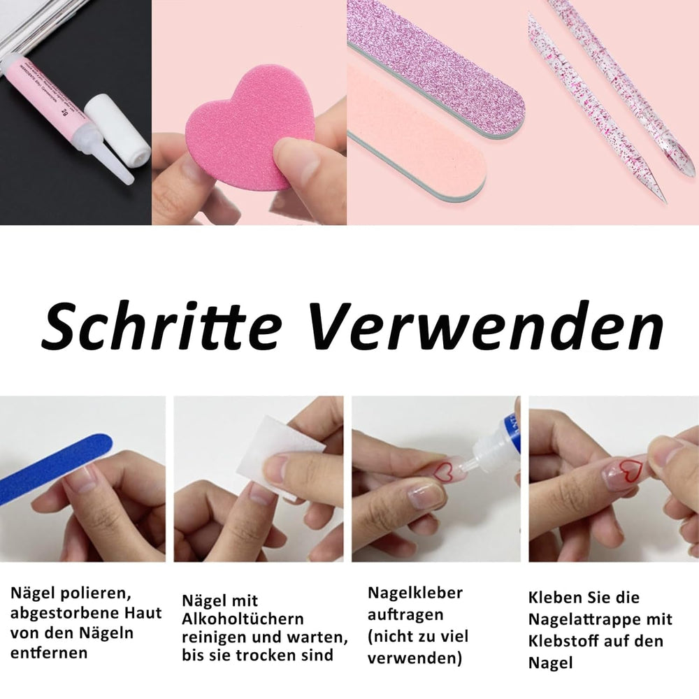 96 buc unghii scurte tip unghii acrilice roșii cu acoperire completă – Unghii artificiale lucioase de Anul Nou, naturale și confortabile pentru femei și fete (stil roșu și strălucitor)