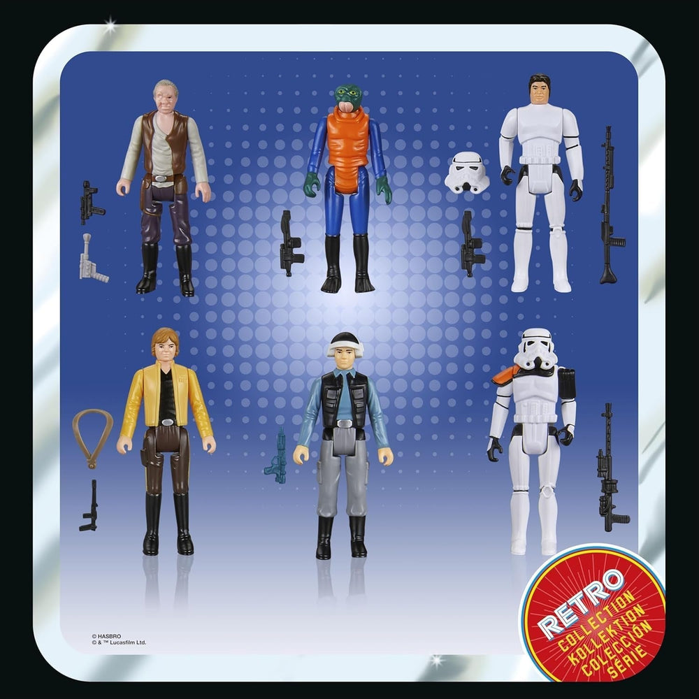 Star Wars Retro Collection Star Wars: O nouă speranță Multipack, 6 figurine de acțiune, 9,5 cm Action figures Naty Shop
