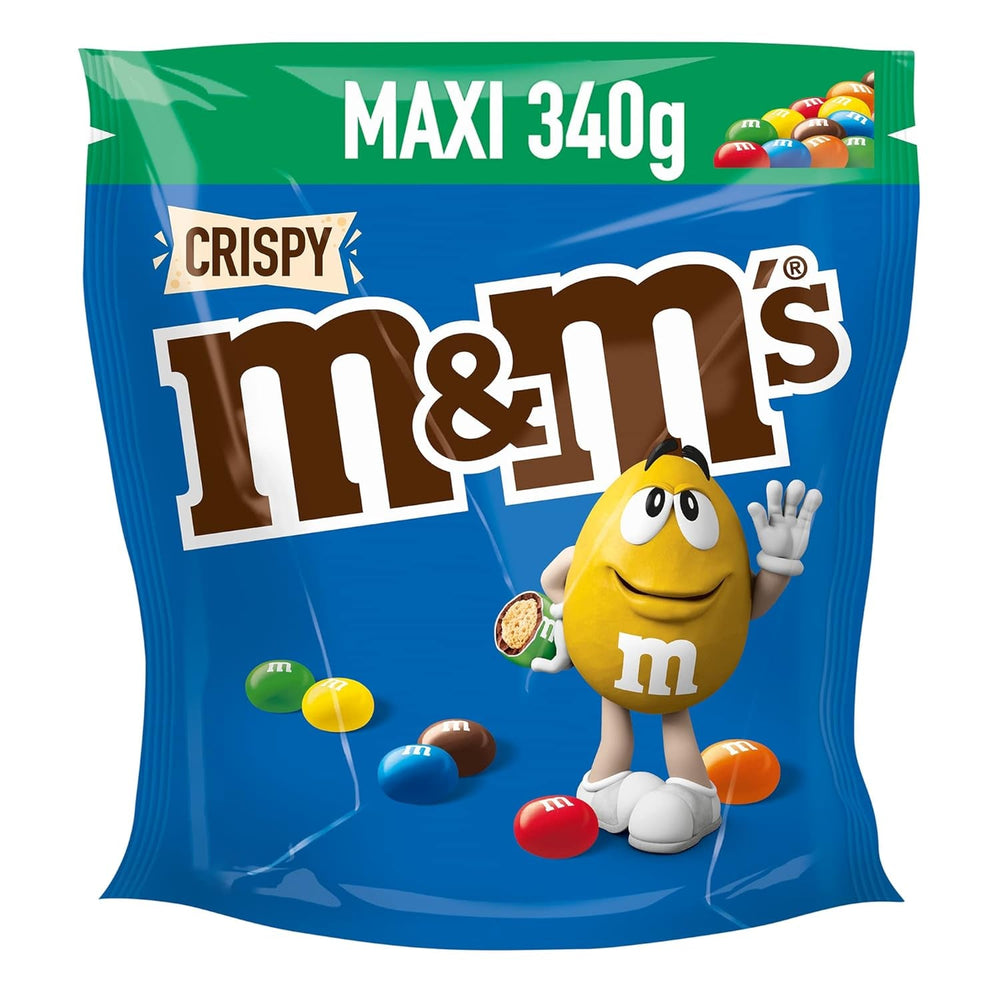 M&M'S Crispy, kawałki czekolady z chrupiącym rdzeniem Naty Shop Crispy Chocolate Candies 340G