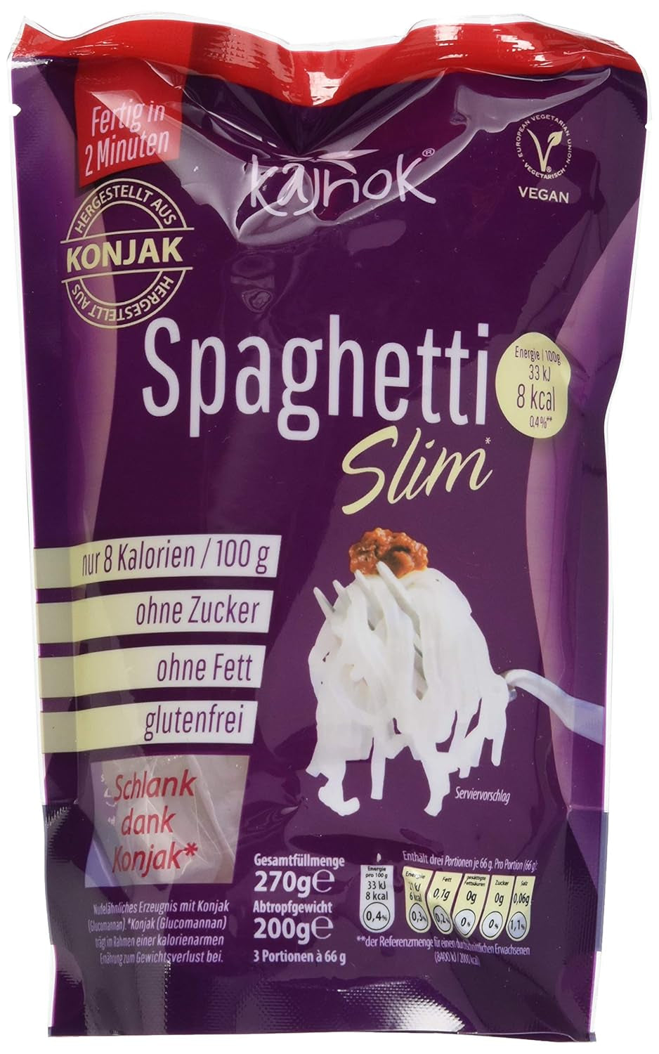Cienkie wegańskie spaghetti, 200g