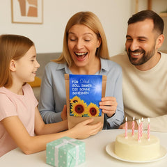 Prezent dla kobiet-niech słońce zawsze świeci dla Ciebie-zestaw do uprawy słonecznika, pomysł na prezent torba-niespodzianka, zestaw do sadzenia