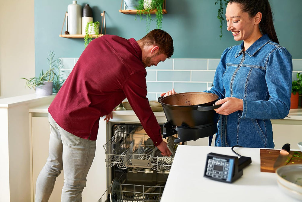 Multicooker Russell Hobbs 6,5L, wyświetlacz cyfrowy, 8 funkcji gotowania Wolnowar Naty Shop