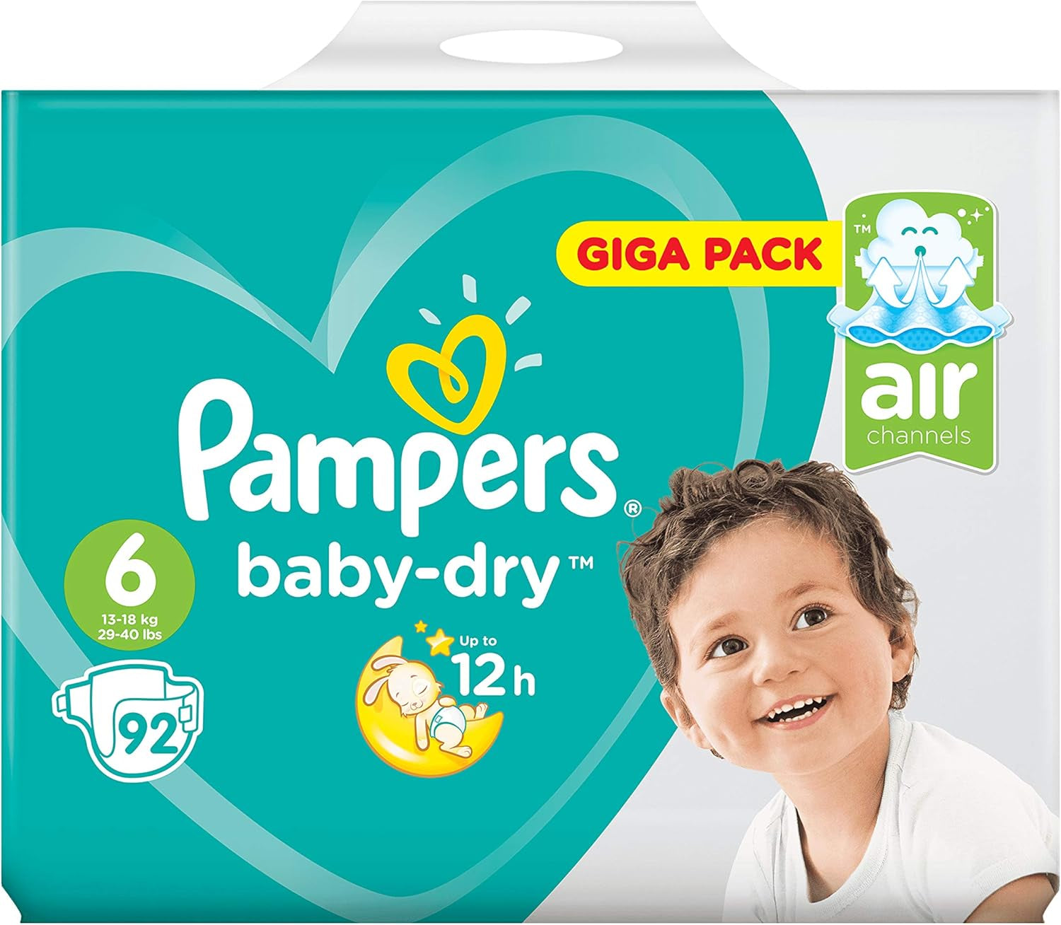 Pieluszki Pampers 81657566 Spodnie Baby-Dry, białe