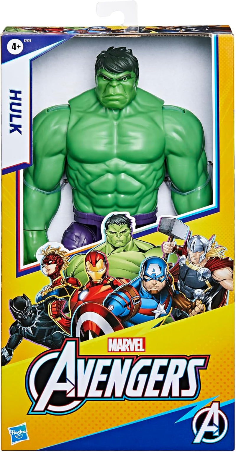 Marvel Avengers Titan Hero Series Blast Gear Deluxe Hulk Action Figure, jucărie mare de 30 cm, pentru copii cu vârsta peste 4 ani, verde Action figures Naty Shop