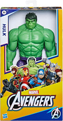Marvel Avengers Titan Hero Series Blast Gear Deluxe Hulk Action Figure, jucărie mare de 30 cm, pentru copii cu vârsta peste 4 ani, verde Action figures Naty Shop