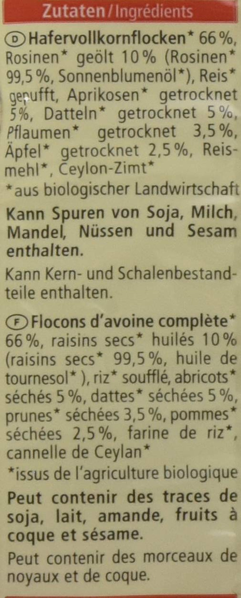 Owsianka owocowa, 500g