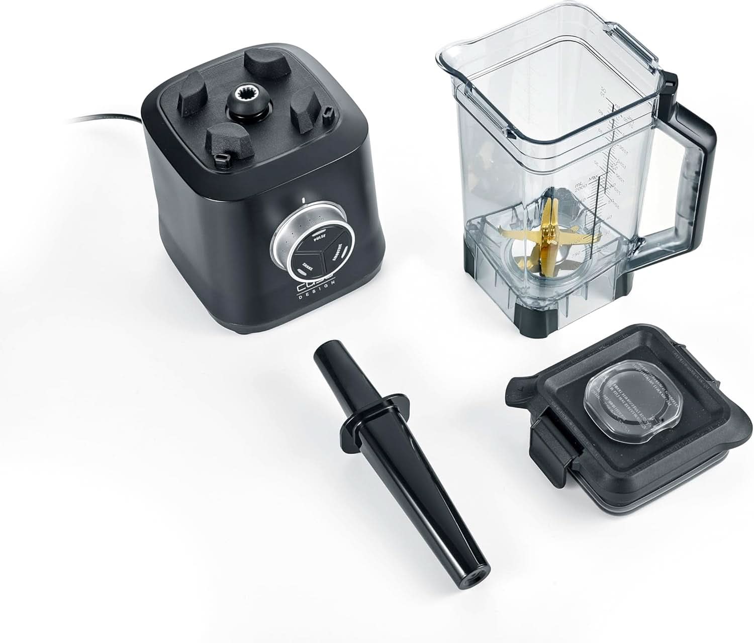 CASO Powerblender B 2000 - Mikser stojący Profi, 30 000 U/Min, 2000 W, Bruchsicherer Tritan-Mixbehälter (2 L), Bpa-Frei, Pulse-, Shake-, Smoothie-Funktion, 8-Fach Messer-System Mit Titanbeschichtung Kitchen Naty Shop