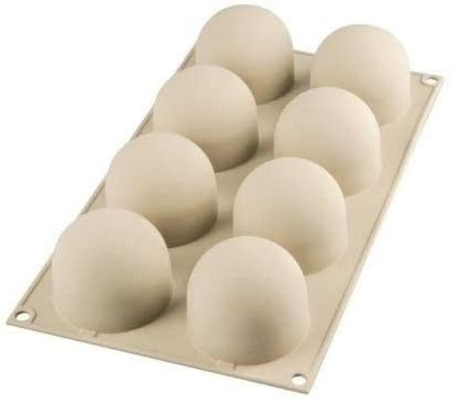 Silikomart, Forma do ciast silikonowych Tartufo, 8 pojedynczych otworów, Ø 62 H 52 mm Kuchnia Naty Shop