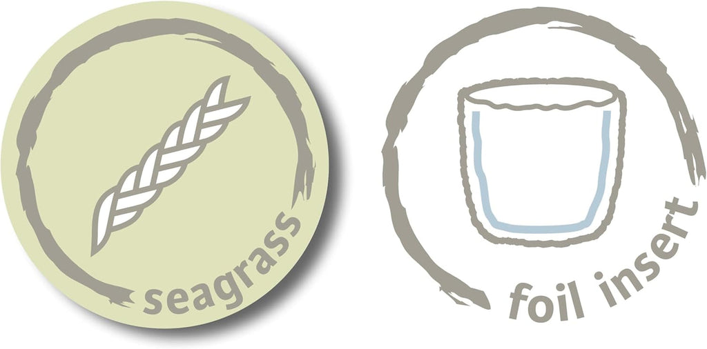 Scheurich Seagrass 17, ghiveci tip coș/ghiveci tip coș din iarbă de mare, culoare: Alb, diametru 17 cm, înălțime 16 cm, volum 3,5 l.