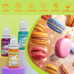 Barwniki spożywcze w płynie lub w żelu, różne rozmiary i kolory Naty Shop