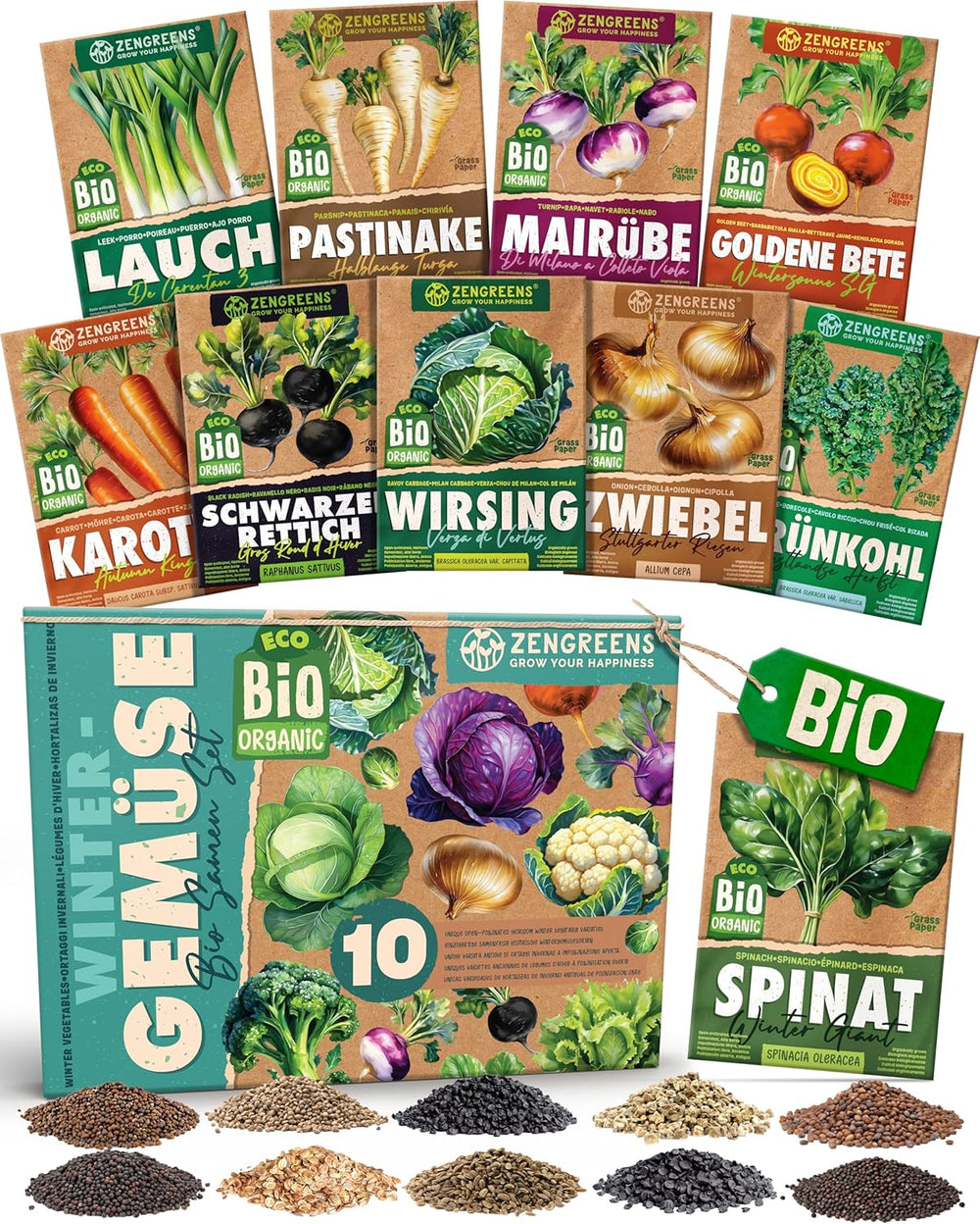 Organiczne nasiona pomidorów w zestawie 10 - 10 nasion pomidorów do łatwej uprawy w ogrodzie, na balkonie lub na podwyższeniu - Nasiona roślin - Sadzonki