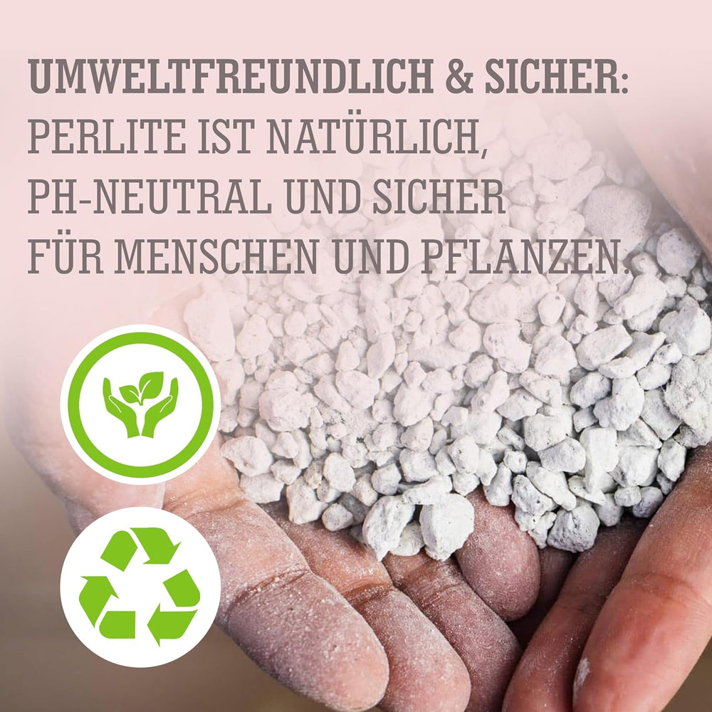 LERAVA® Perlit dla Roślin (5L) – Perlit gruboziarnisty do ulepszania gleby – Zapewnia optymalny drenaż i napowietrzanie – Naturalny dodatek do gleby i hydroponiki – Granulat dla roślin