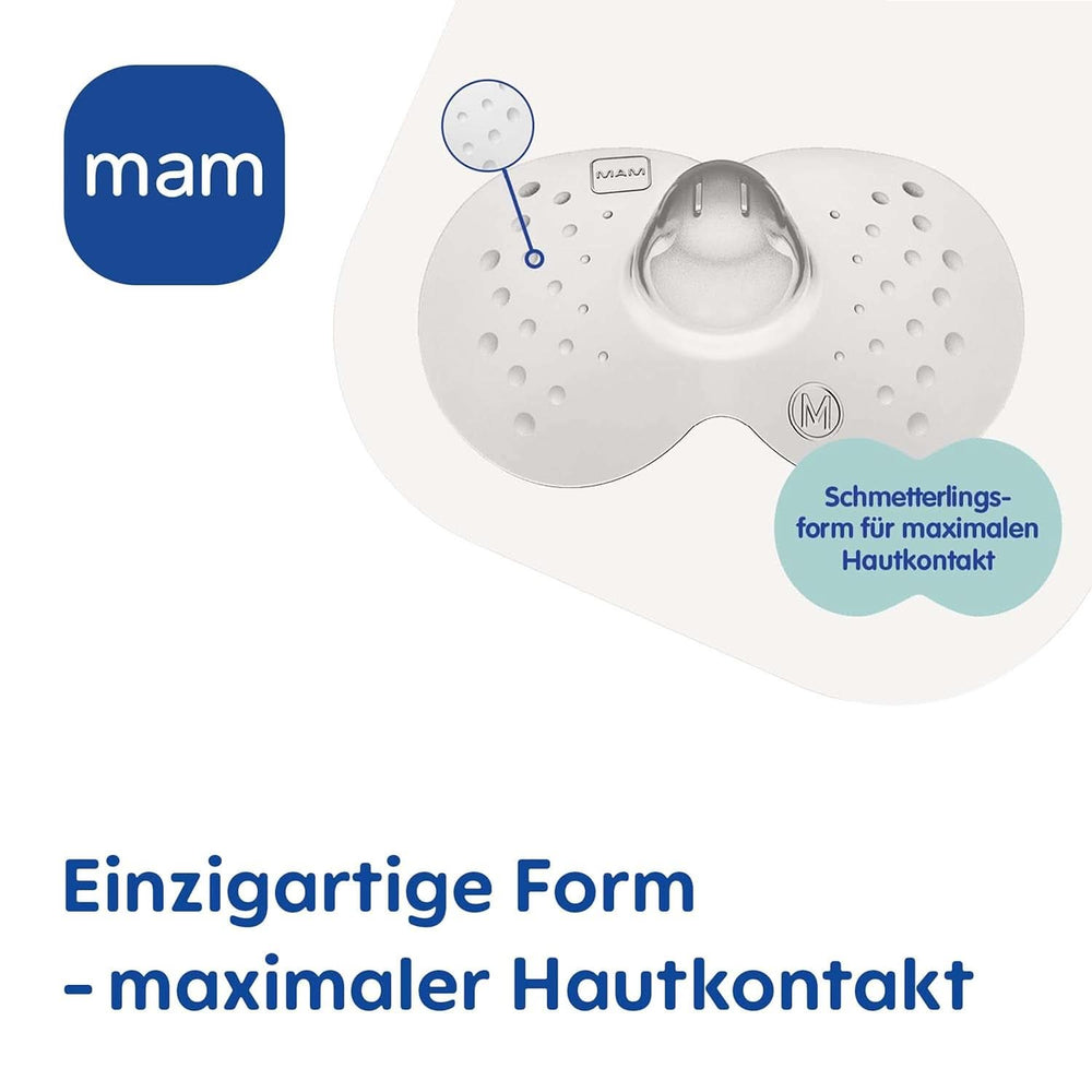 MAM Stillhütchen Größe L (Ř 23 Mm) Im 2Er-Set, Extra Weiche Brusthütchen Zum Schutz Beim Stillen, Brustwarzenschutz Für Maximalen Hautkontakt Zwischen Mutter Und Kind Akcesoria Żywność i karmienie piersią Bebe Naty Shop