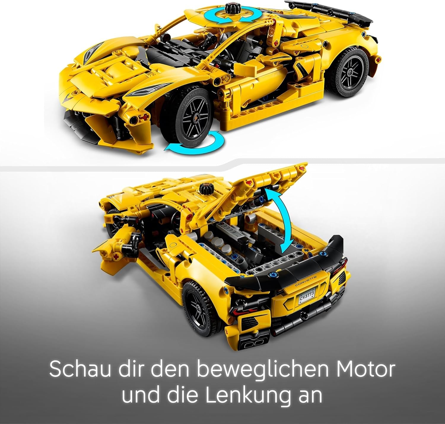 LEGO Technic Chevrolet Corvette Stingray - Bauspielzeug zum Sammeln - Spielzeug Sportwagen - Modell Auto - Geschenk für Jungen und Mädchen ab 9 Jahren, die Spielzeugautos lieben 42205