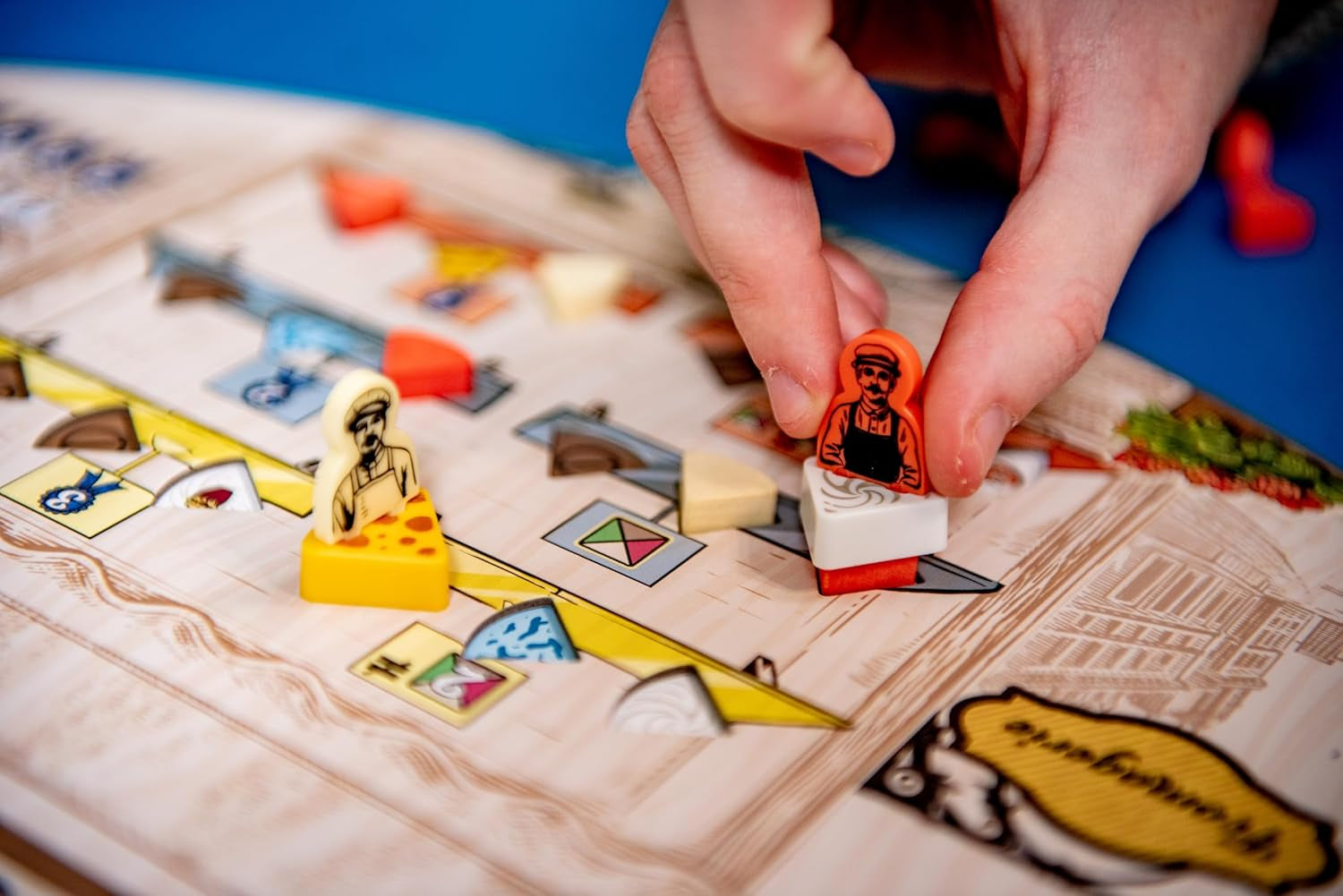 Asmodee - Brânză – Drumul spre Infamie – Joc de societate strategic – Plasarea muncitorilor – Maestru Brânză – Vârste 14+ – 1 până la 4 jucători – 40 de minute – Versiune franceză