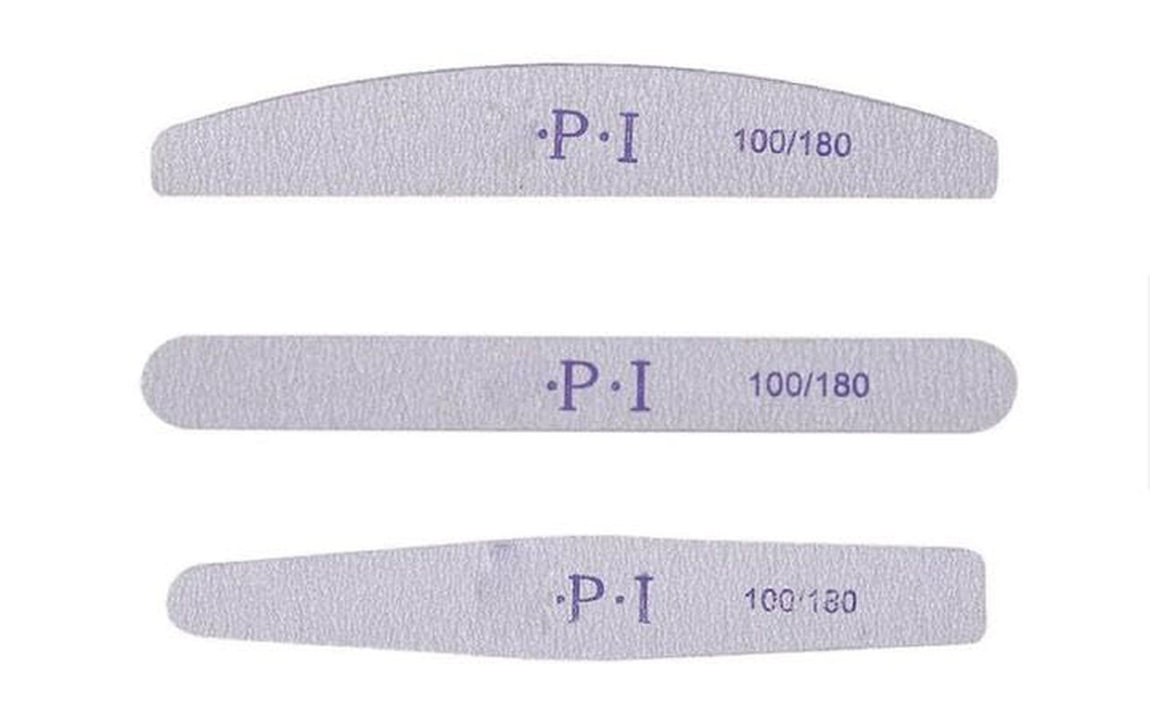 Set de 3 pile de unghii, pile de unghii pentru unghii cu gel, accesorii pentru unghii cu gel rezistente la uzură și lavabile, pilă de unghii profesională 100/180 cu 3 forme, albă