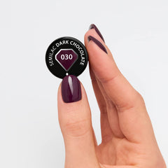 Lakier UV do paznokci Semilac 030 Ciemna Czekolada 7ml Kolekcja Allure