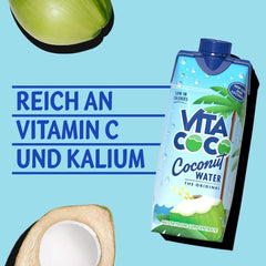 Vita Coco Pure Coconut Water 12 X 330 ml, hidratant natural cu electroliți, fără gluten, plin de vitamina C și potasiu Bauturi fara alcool Naty Shop