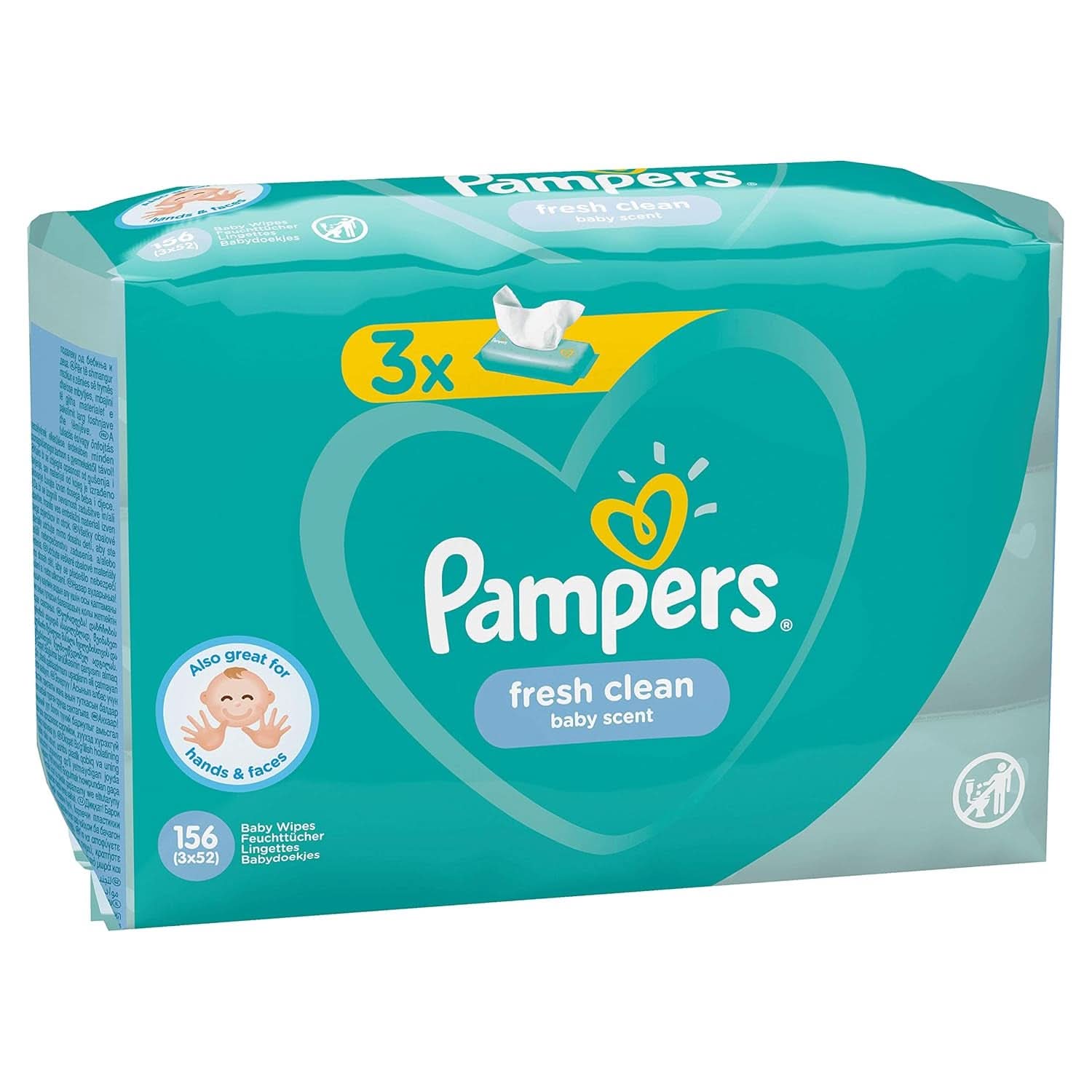 Chusteczki nawilżane dla niemowląt Pampers Fresh Clean, 52 sztuki Naty Shop