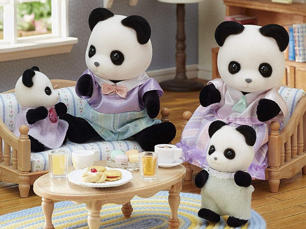 Sylvanian Families L5529 Familia Panda - Figurine pentru casă de păpuși