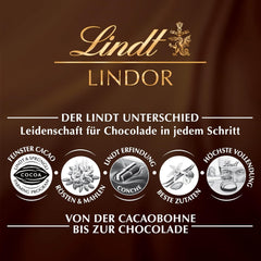 Czekolada Lindta | LINDOR saszetki do sernika | 137g | 10 Kulek z mlecznej czekolady z rozpływającym się w ustach sernikiem | Czekoladowy prezent
