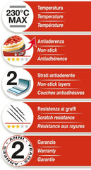 52022HGNA Rossana 2.0, forma do budyniu 22 cm, stal z powłoką nieprzywierającą, kolor czerwono-szary, stal nierdzewna Formy i blachy do pieczenia Naty Shop