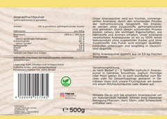 Myfruits owoc ananasa w proszku 500 gram Aromas Naty Shop