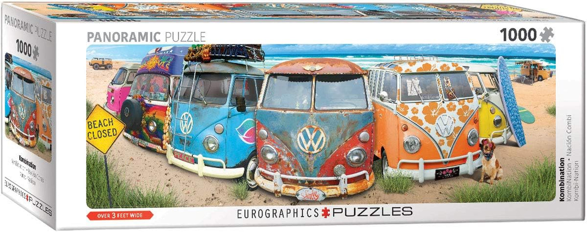 VW Bus - Combinație (puzzle jigsaw): Panorama jigsaw puzzle, 1000 Puzzle Naty Shop Titlu implicit