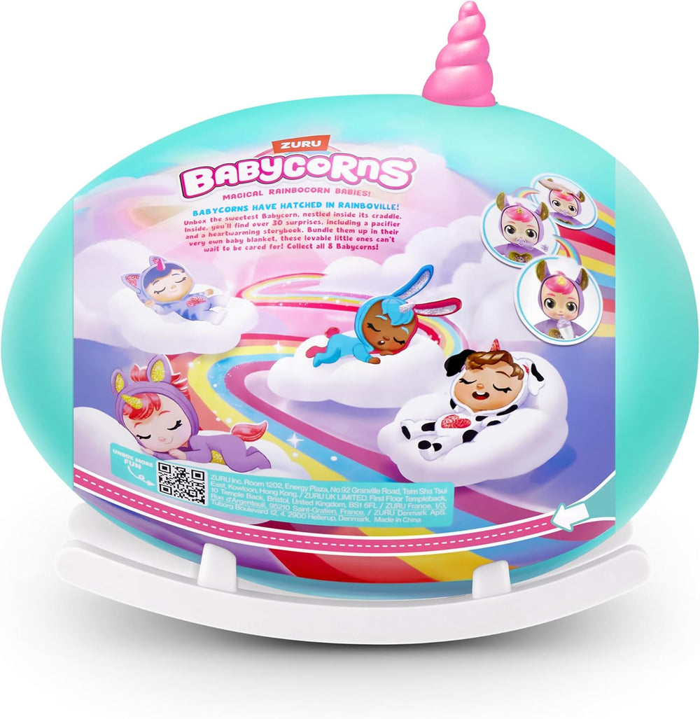 Babycorns Serie 1 von ZURU Magic Babypuppe Katze (Poppy) z akcesoriami, niespodzianka Unboxing-Spielzeug für Kinder, Mädchen