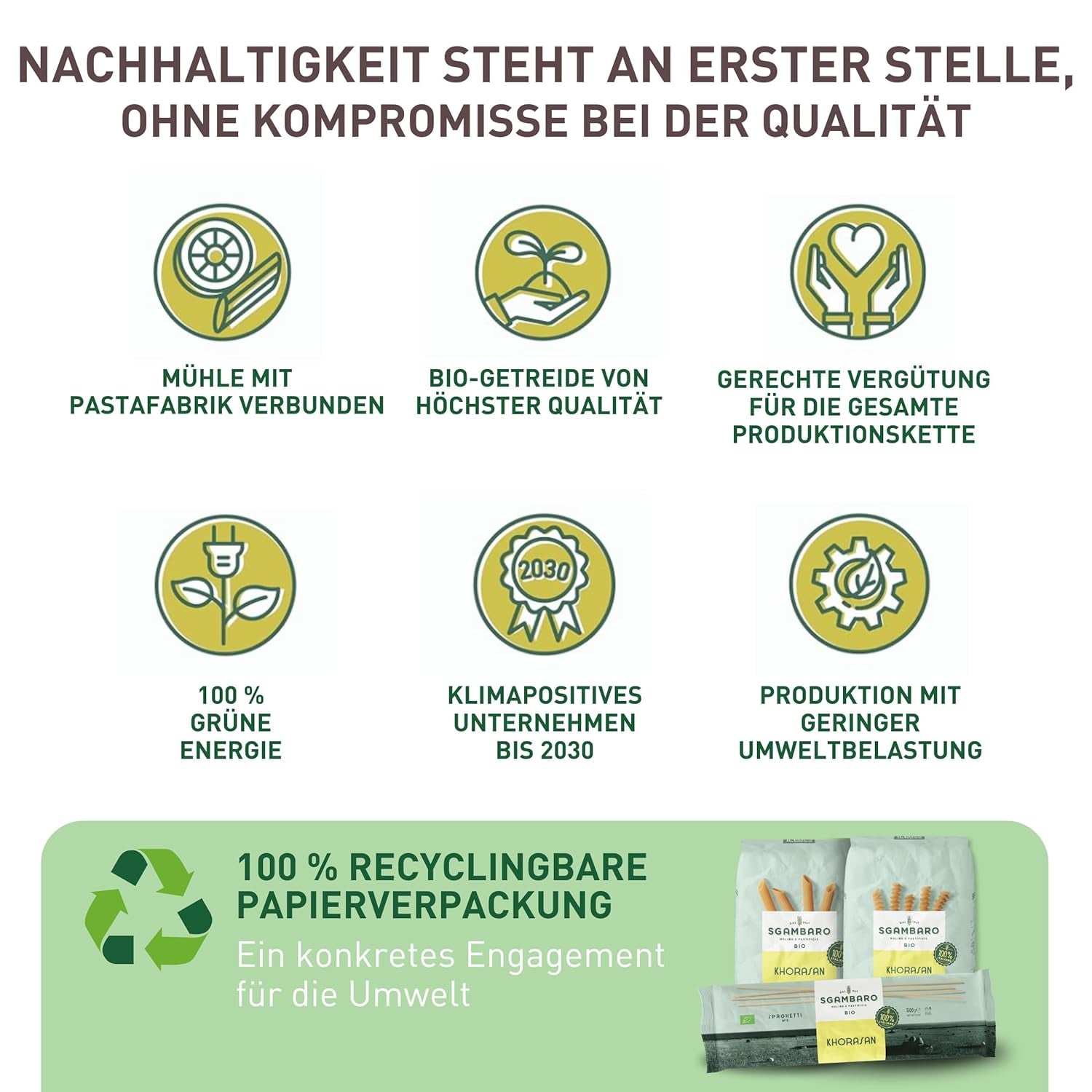 Organiczny makaron spaghetti nr. 5 - 500 g pszenicy Khorasan – starożytna pszenica, bogata w białko, w 100% włoska, wszechstronna w kuchni i bogata w składniki odżywcze