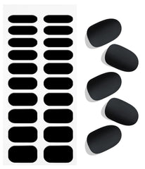 JMEOWIO Nagelfolie UV Härtend Karbon Schwarz Halloween UV Gel Nail Strips Nagelsticker Nagelaufkleber Nail Art Dekoration Nageldesign Zubehör