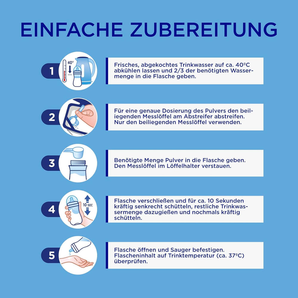 Aptamil Care 2 - Mleko następne po 6 miesiącu, z Omega 3 i 6, DHA i ARA, bez oleju palmowego, żywność dla dzieci, mleko w proszku, 1 x 800 g (opakowanie 6 szt.)