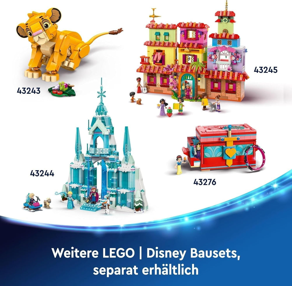 LEGO® Disney Kraina Lodu Pałac Zimowy Elsy, zestaw do budowania i zabawy dla dzieci z modelem pałacu oraz minifigurkami ELSA i Anny, prezent dla dziewcząt, chłopców i fanów filmów od 6 lat 43244 Zestawy do budowania Besuche den LEGO-Store